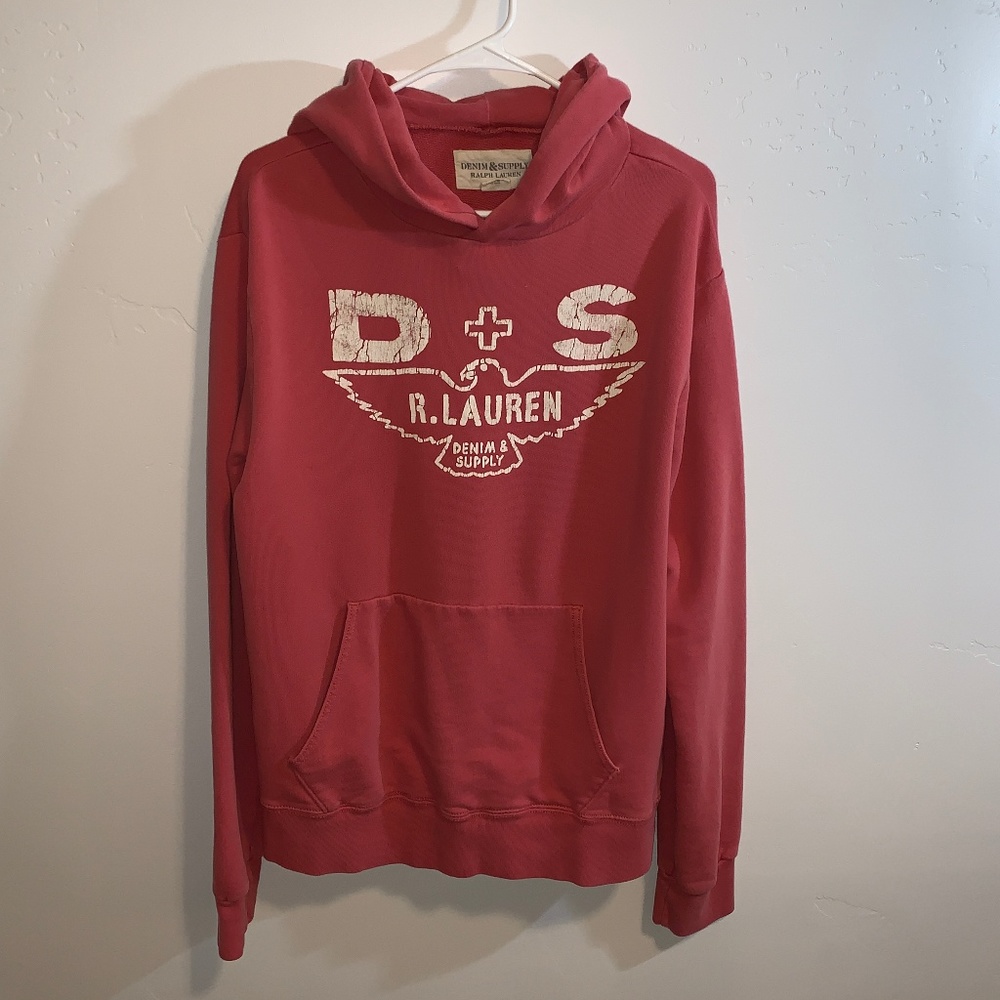 Ralph Lauren Pink Hoodie Size Large